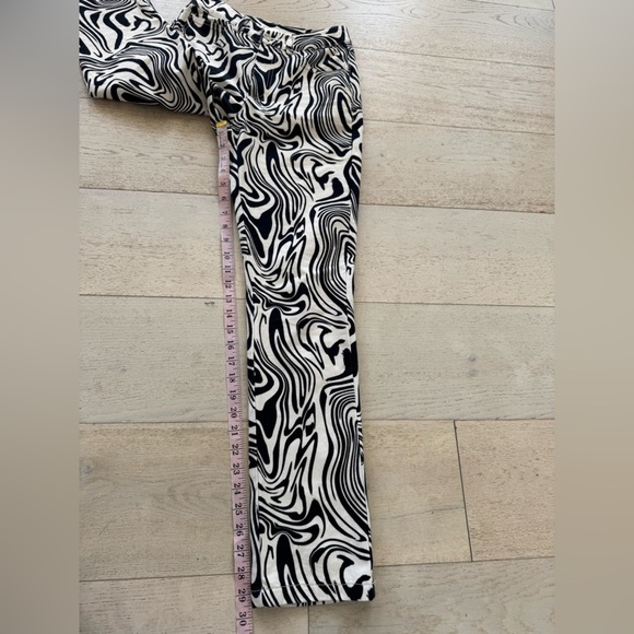 NWOT PALOMA WOOL Kelly Zebra High Waisted Straight Pants US SZ 2 /34 waist 26” - Picture 15 of 15